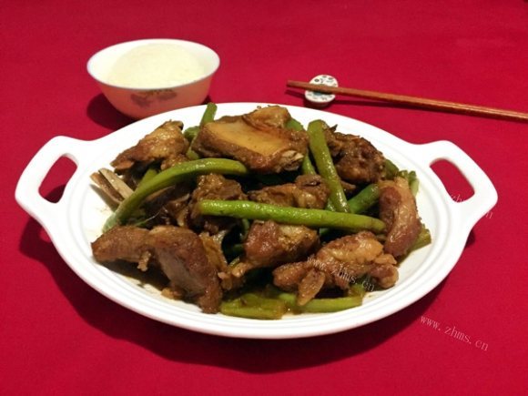 诱人的排骨炖豆角