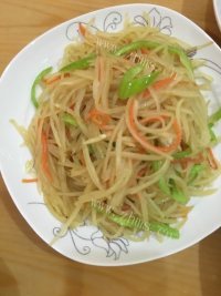 好吃的青椒土豆丝做法图解5)