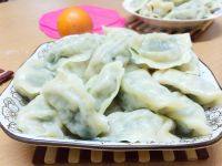自己做的韭菜大肉水饺