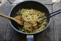 美味滑肉炒河粉做法图解10)
