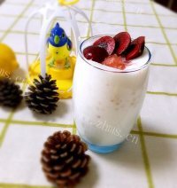 美食西柚椰奶西米露做法图解5)