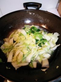 炒白菜做法图解5)