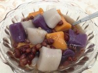 美味的自制芋圆红豆汤做法图解11)