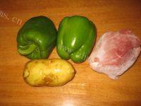 家常菜青椒土豆炒肉片做法图解1)