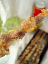 美味的烤羊肉串