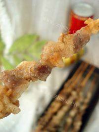 美味的烤羊肉串