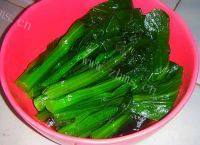 味道不错的耗油菜心苗做法图解6)