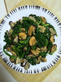 色香味俱全的海虹拌菠菜做法图解7)