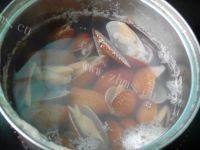 美味的花蛤蒸丝瓜的做法图解三