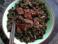 家常菜梅菜烧肉做法图解17)