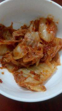 家常菜泡菜炒五花肉做法图解2)