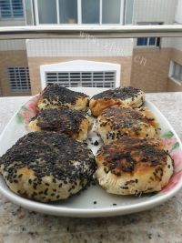 五香芝麻香菇肉饼做法图解10)