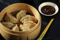 美味的牛肉蒸饺