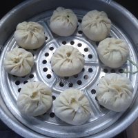 自制三鲜素包子做法图解10)