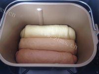 自制面包机版渐变色吐司做法图解15)