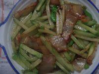 简易的腊肉炒芥兰