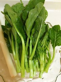 懒人菜白灼菜心做法图解1)
