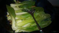 家常菜肉炒油菜做法图解5)