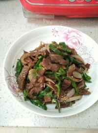 美味的黑椒牛肉