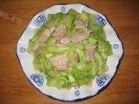 家常菜西葫芦炒肉片