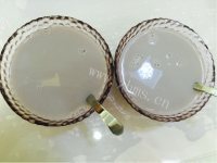 清甜美味蔓越莓紫米圈红豆豆浆做法图解2)
