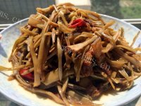 家常菜干豆角炒肉