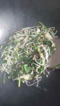 特色美食韭菜炒绿豆芽做法图解9)