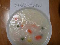 颜值高的彩色蔬菜粥