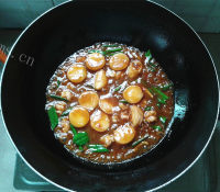 美味的玉子豆腐烩虾仁做法图解9)