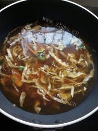 美味的肉丝汤面做法图解6)