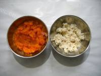 美味的南瓜豆腐饼做法图解3)