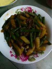 家常菜刀豆土豆做法图解3)