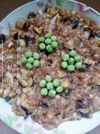 自制香菇蒸肉饼做法图解4)