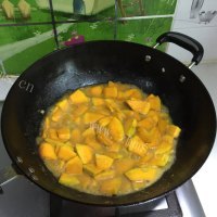 好喝的香葱南瓜汤做法图解6)