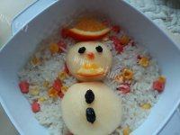 雪人炒饭便当做法图解13)