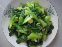 素菜蒜泥炒青菜做法图解7)