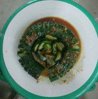色泽不错的蓑衣黄瓜