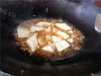 营养丰富的肉末烧豆腐做法图解6)