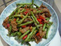 家常菜五花肉炒豆角