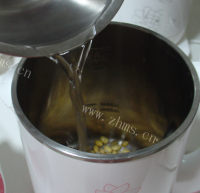 美味的栗子豆浆做法图解7)