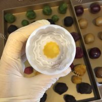 香甜的彩色桃山皮月饼做法图解3)