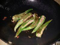 家常菜虎皮青椒酿肉做法图解6)