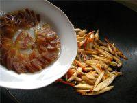 家常菜杏鲍菇炒腊肉做法图解10)