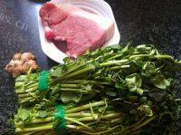 西洋菜猪肉汤做法图解1)
