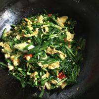 很有食欲的韭菜炒鸡蛋