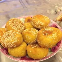 DIY南瓜饼做法图解7)