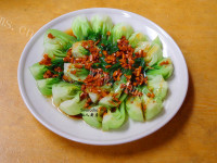 家常菜白灼小棠菜
