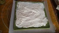 自制抹茶蛋糕卷做法图解11)