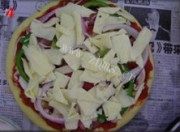 自制菇香鸡肉披萨
