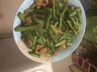 家常菜豆角炒肉片